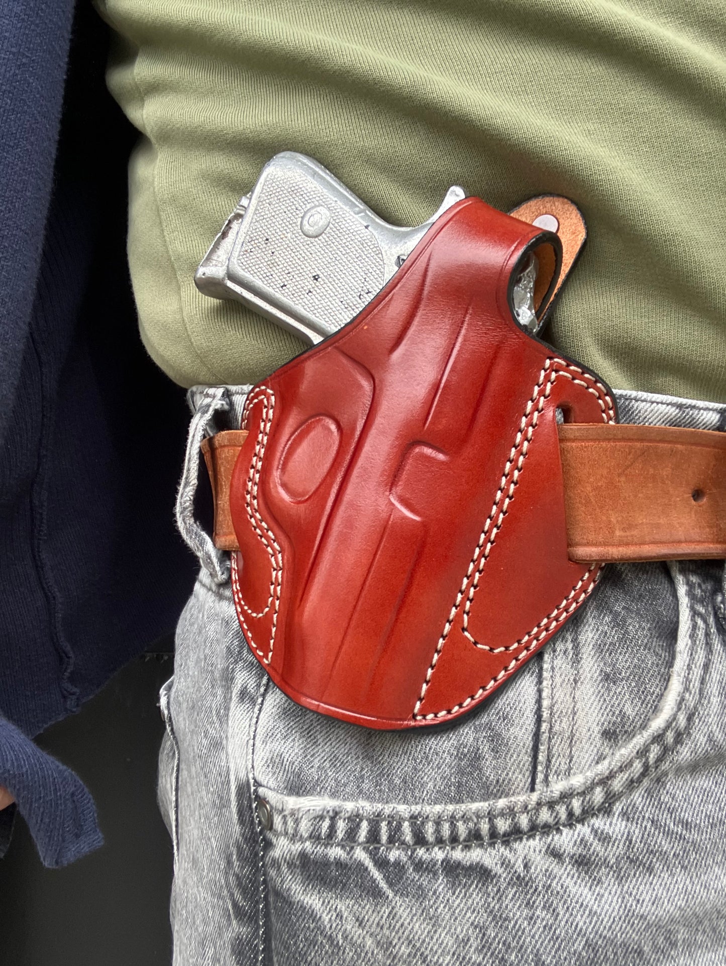 Thumb Break Leather OWB Holster Walther pp ppk-s ppk-l