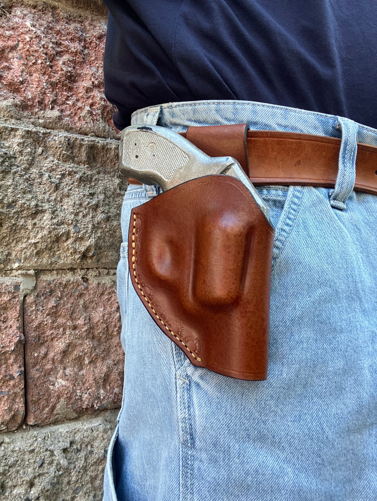 Hand-Stitched Leather OWB Holster for Kimber K6s