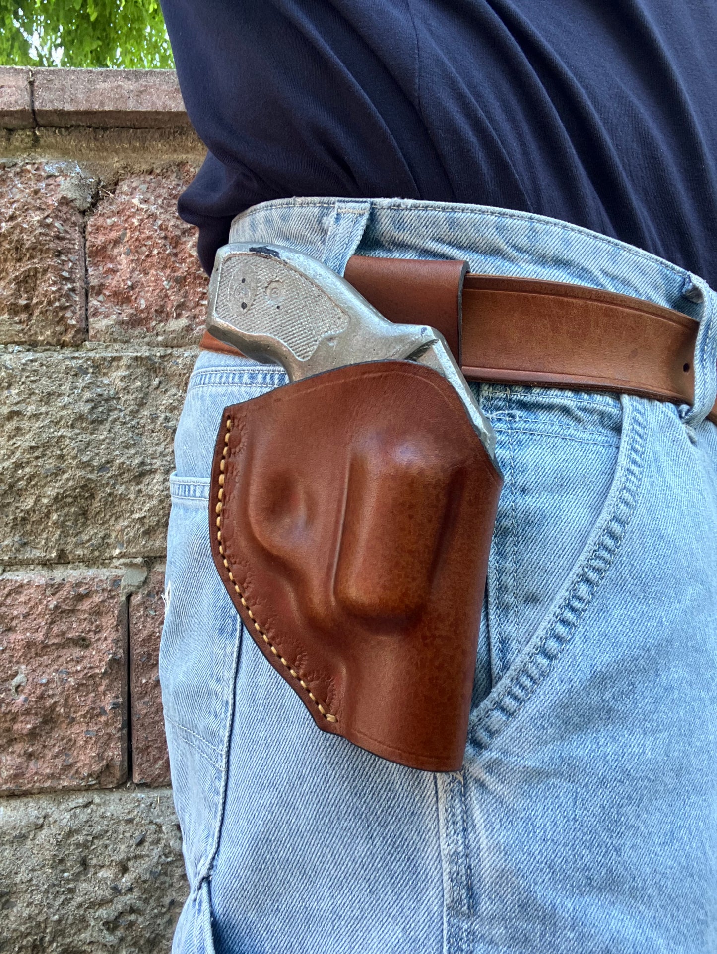 Hand-Stitched Leather OWB Holster for Kimber K6s