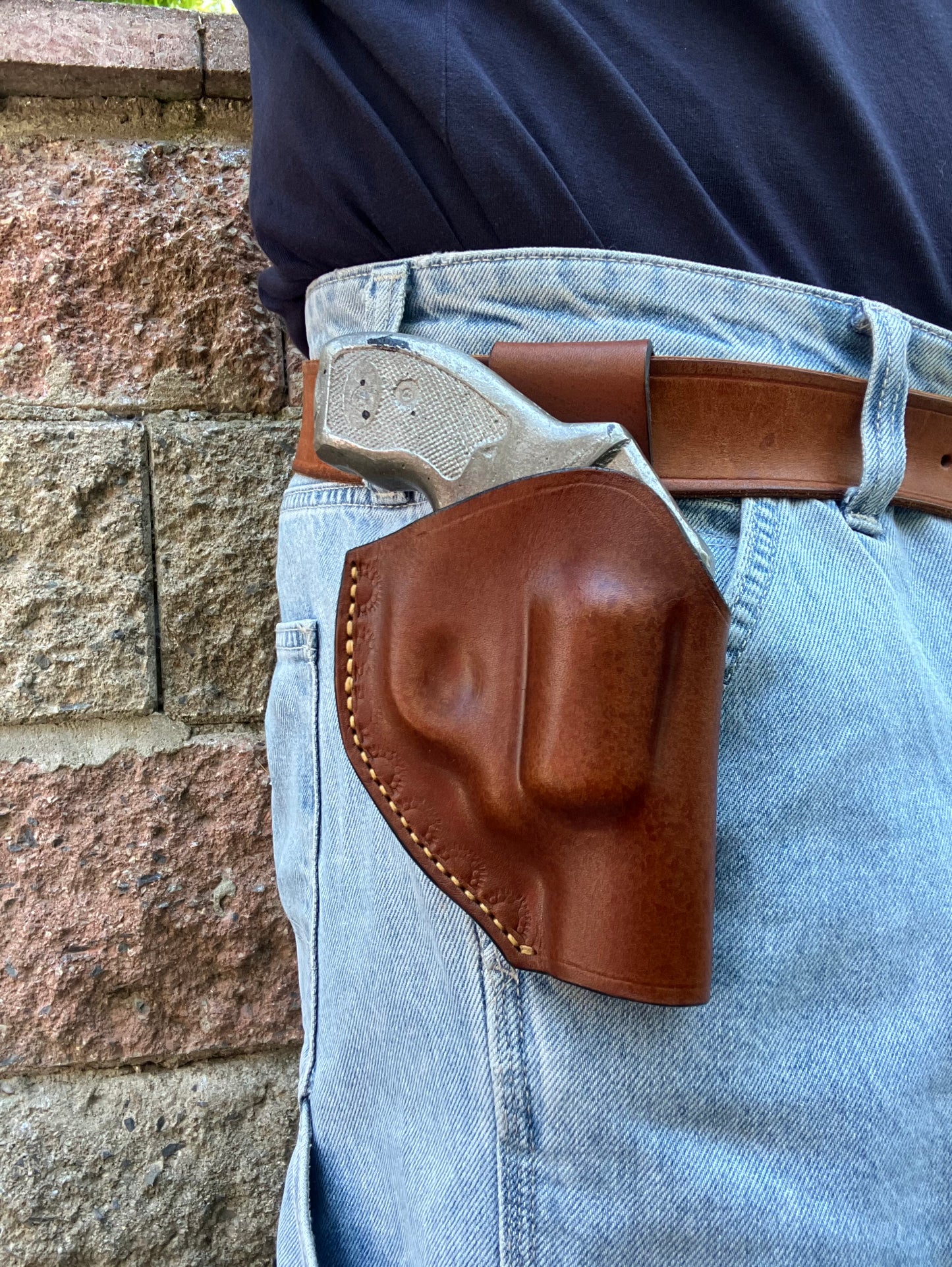 Hand-Stitched Leather OWB Holster for Kimber K6s