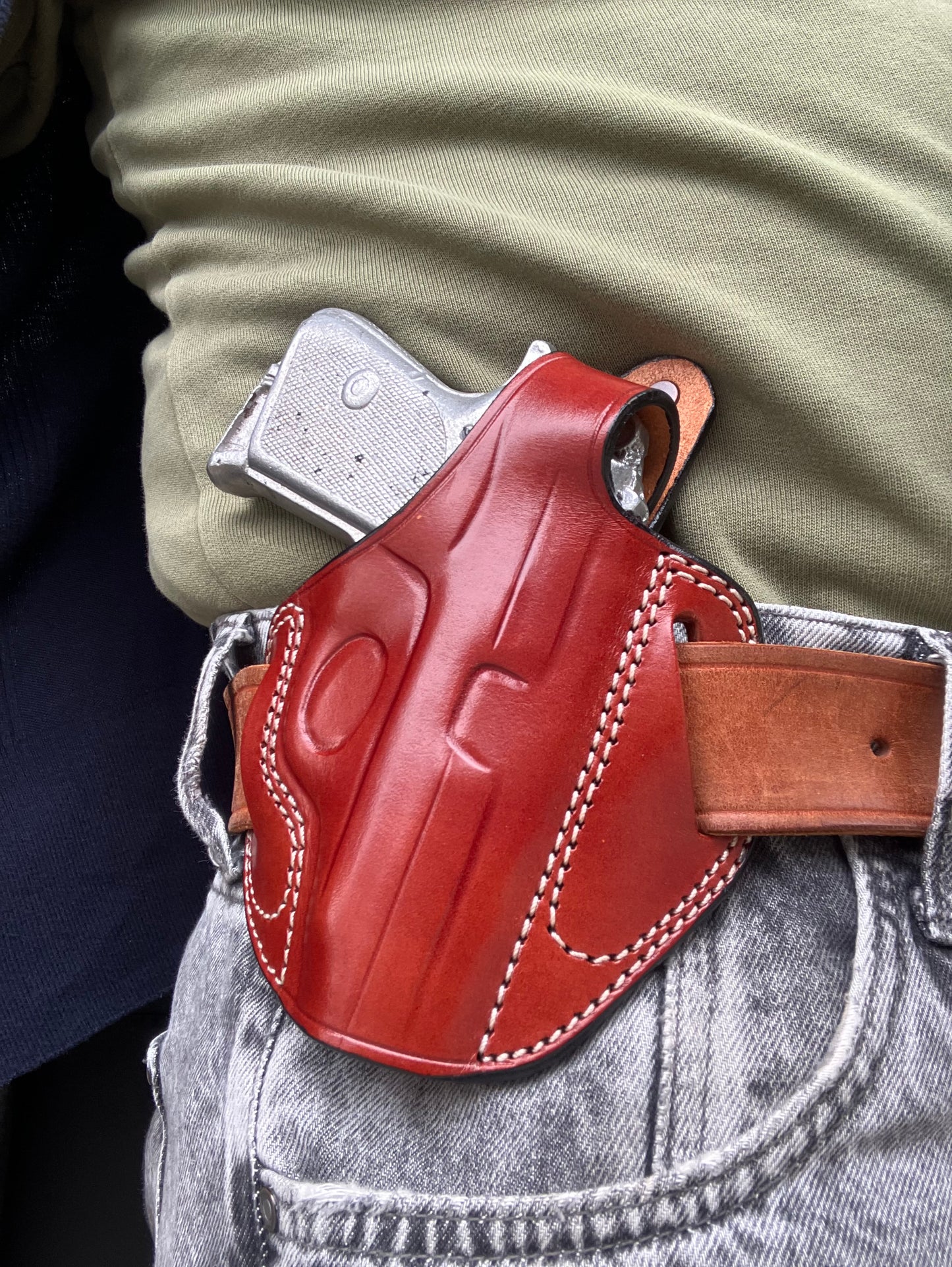 Thumb Break Leather OWB Holster Walther pp ppk-s ppk-l