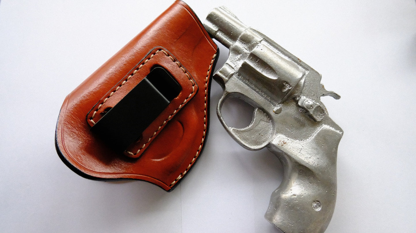 J Frame Revolver IWB Holster Leather For Smith and Wesson | Revolver Holster
