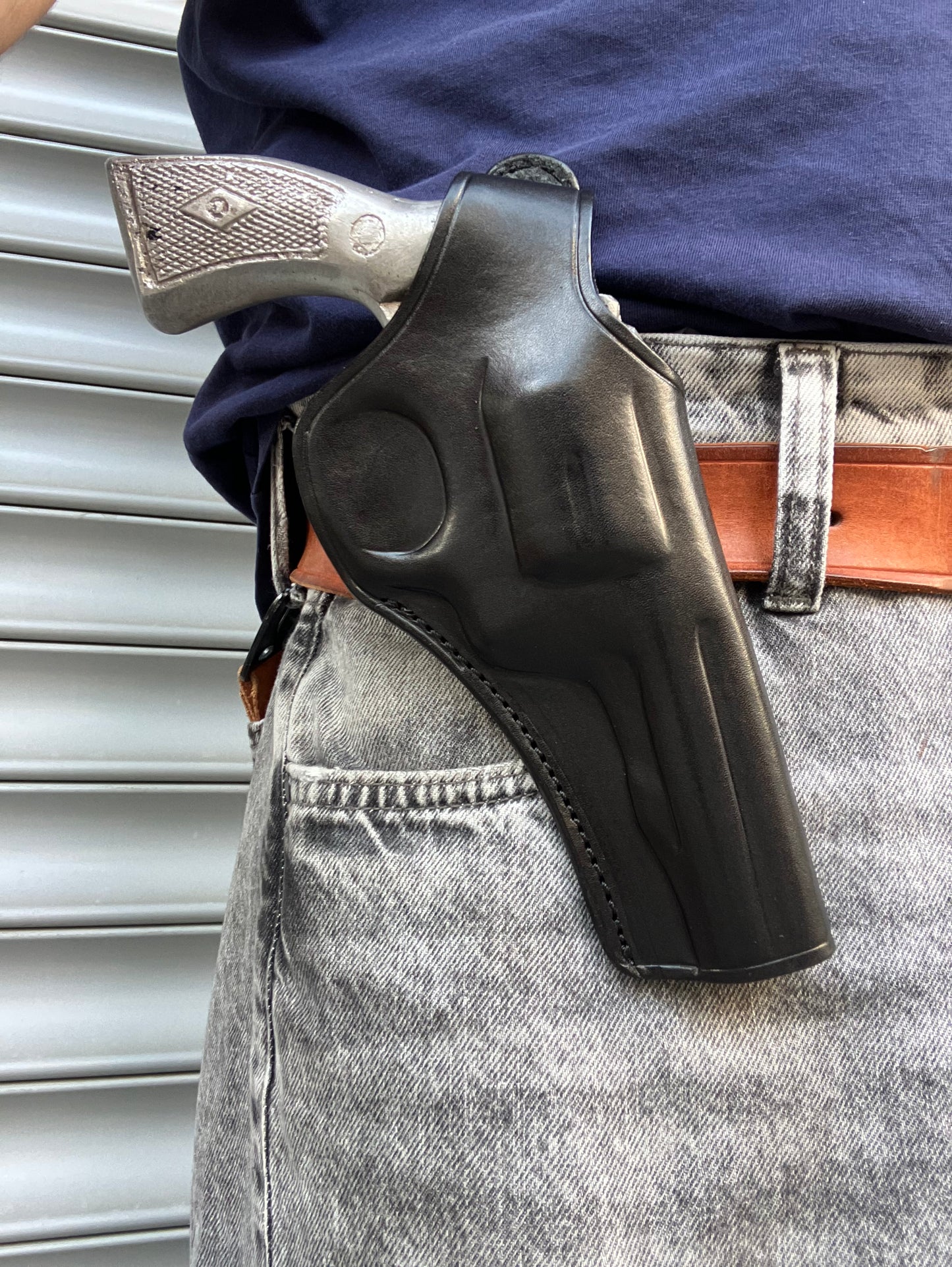 Leather OWB Holster For Smith and Wesson K Frame 38 special 4 inch