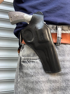 Leather OWB Holster For Smith and Wesson K Frame 38 special 4 inch
