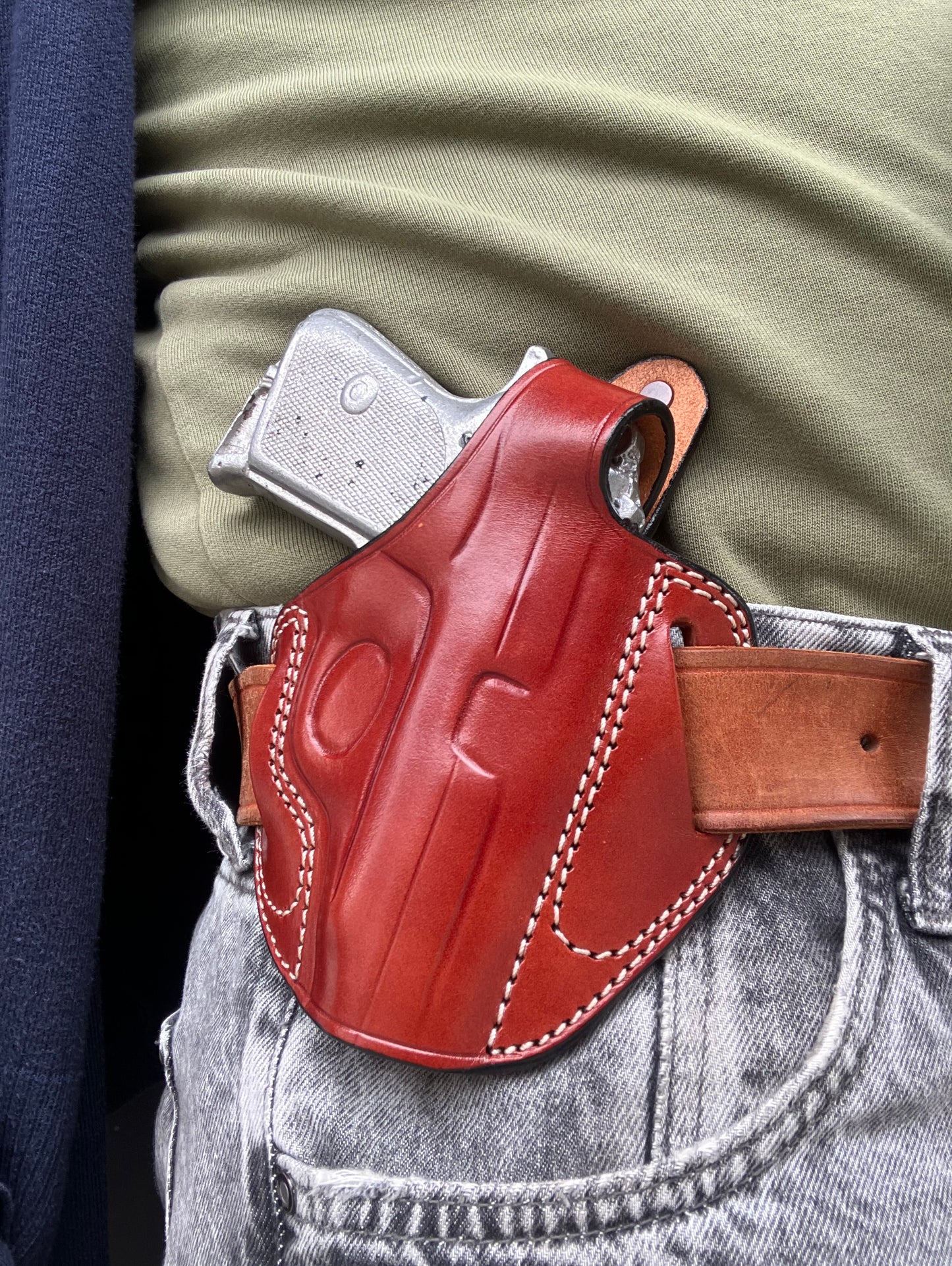 Thumb Break Leather OWB Holster Walther pp ppk-s ppk-l
