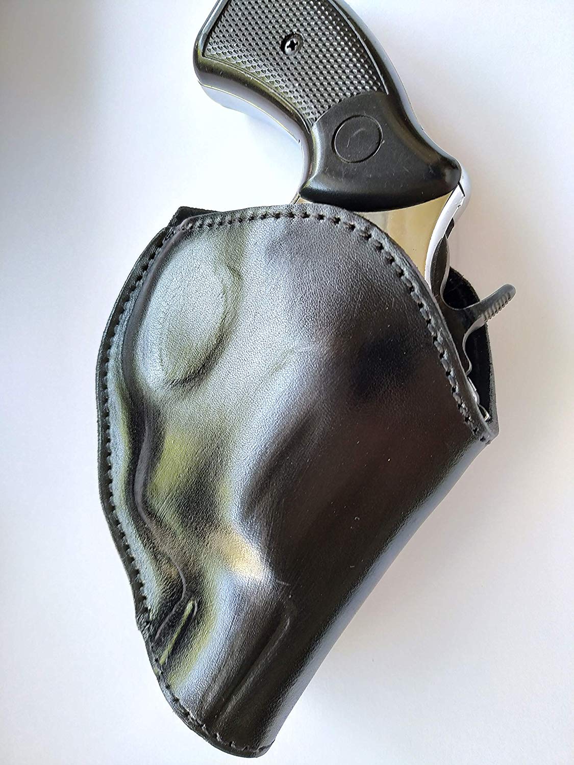 Leather Two Position Belt open top Holster for Taurus 38 Special Snub Nose