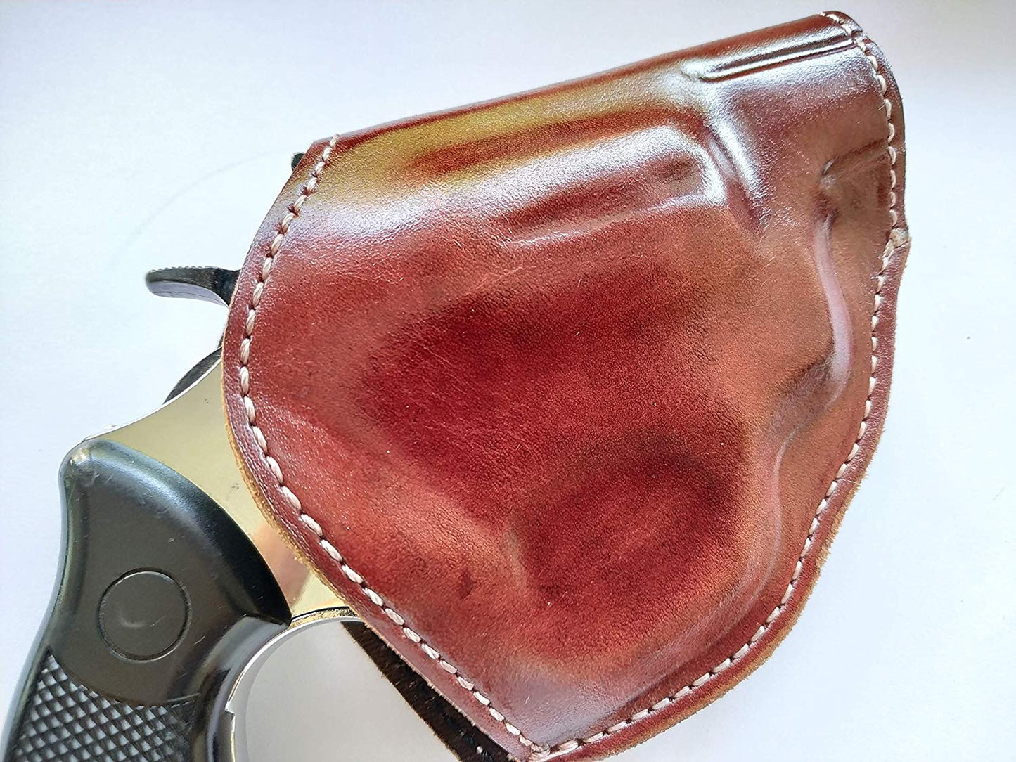 Leather Two Position Belt open top Holster for Taurus 38 Special Snub Nose