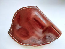 Load image into Gallery viewer, Handcrafted Leather Two Position Belt Open Top Holster for Colt 38 special Snub Nose