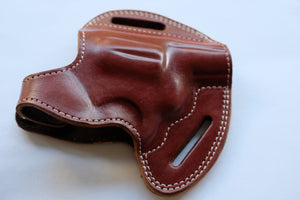 Cal38 | Leather Belt owb Holster For Smith and Wesson Model 10 Snub Nose 38 Special 