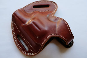 Cal38 | Leather Belt owb Holster For Smith and Wesson Model 10 Snub Nose 38 Special 