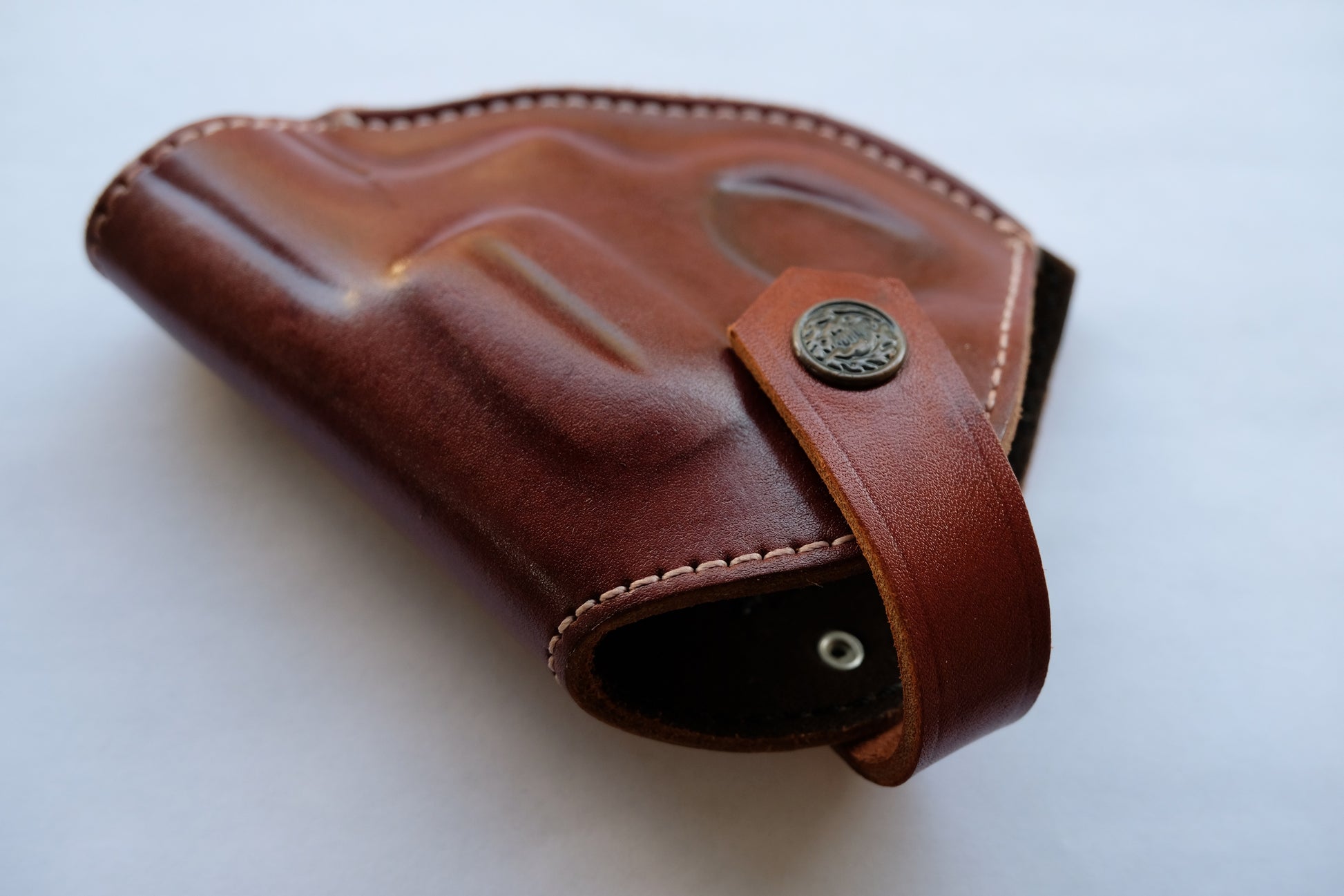Cal38 | Leather Belt owb Holster Taurus Model 856 Snub Nose 38 Special Two Position Holster