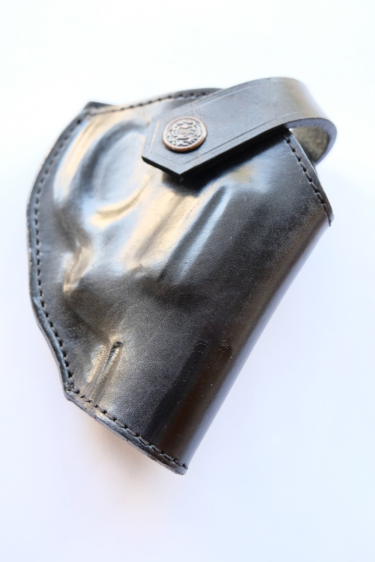 Cal38 | Leather Belt owb Holster Taurus Model 856 Snub Nose 38 Special Two Position Holster