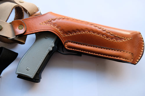 Leather Vertical Shoulder Holster for Colt 1911