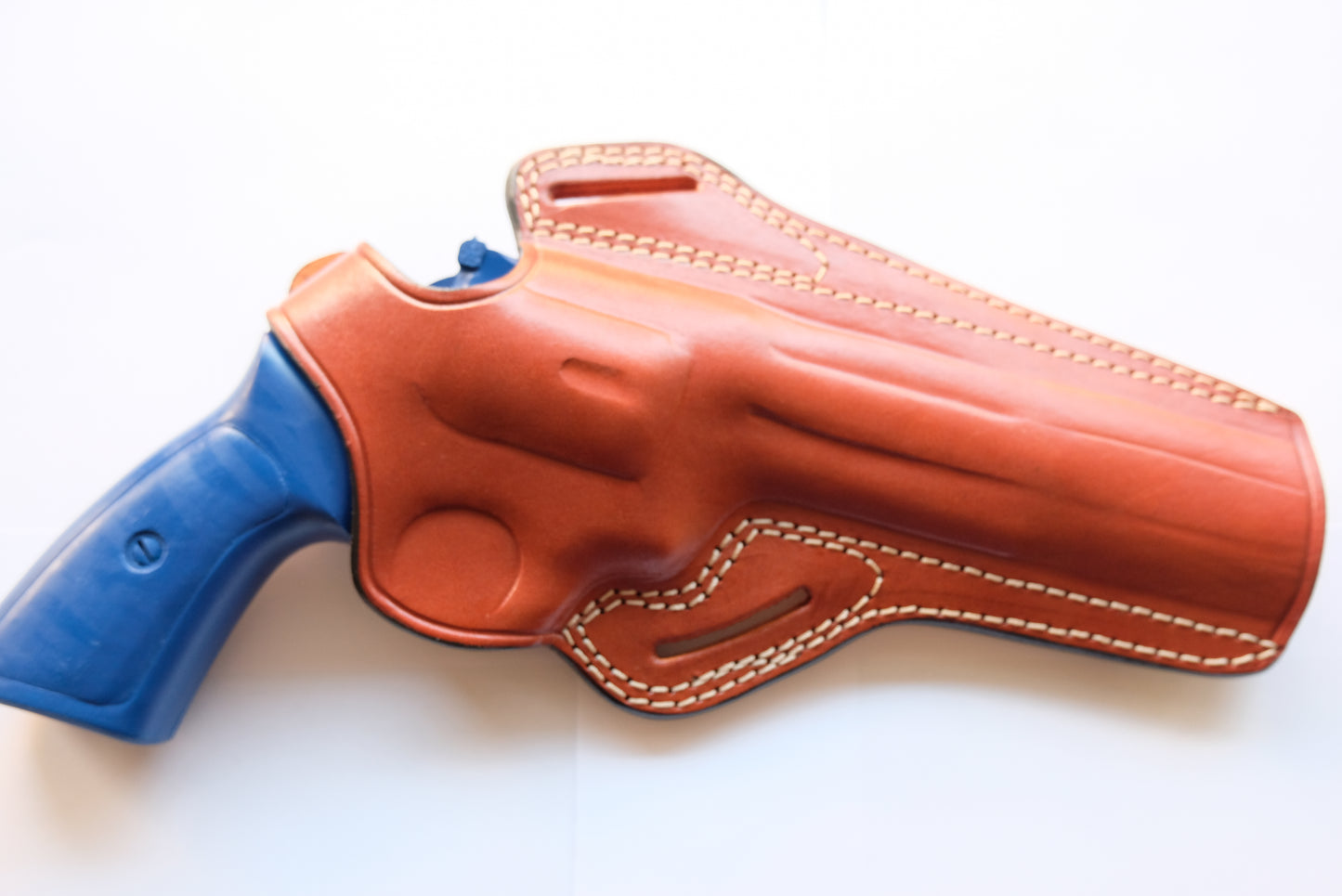 Leather Belt owb Holster for Colt Python 357 Mag 6" Barrel