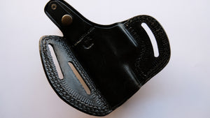 Glock 43 Leather Belt owb Holster