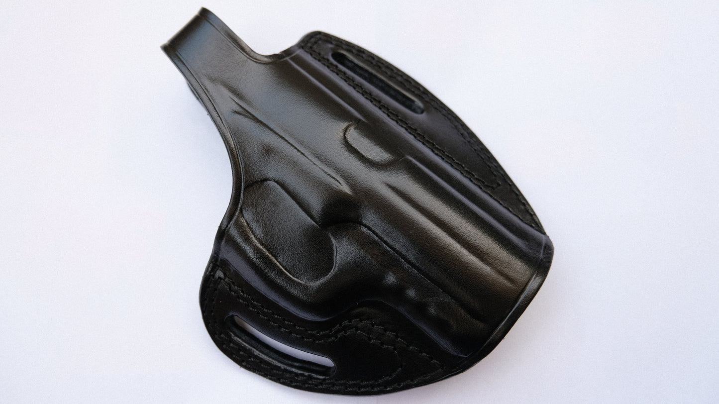 Cal38 Leather Belt owb Holster For Heckler and Koch P30 9 mm