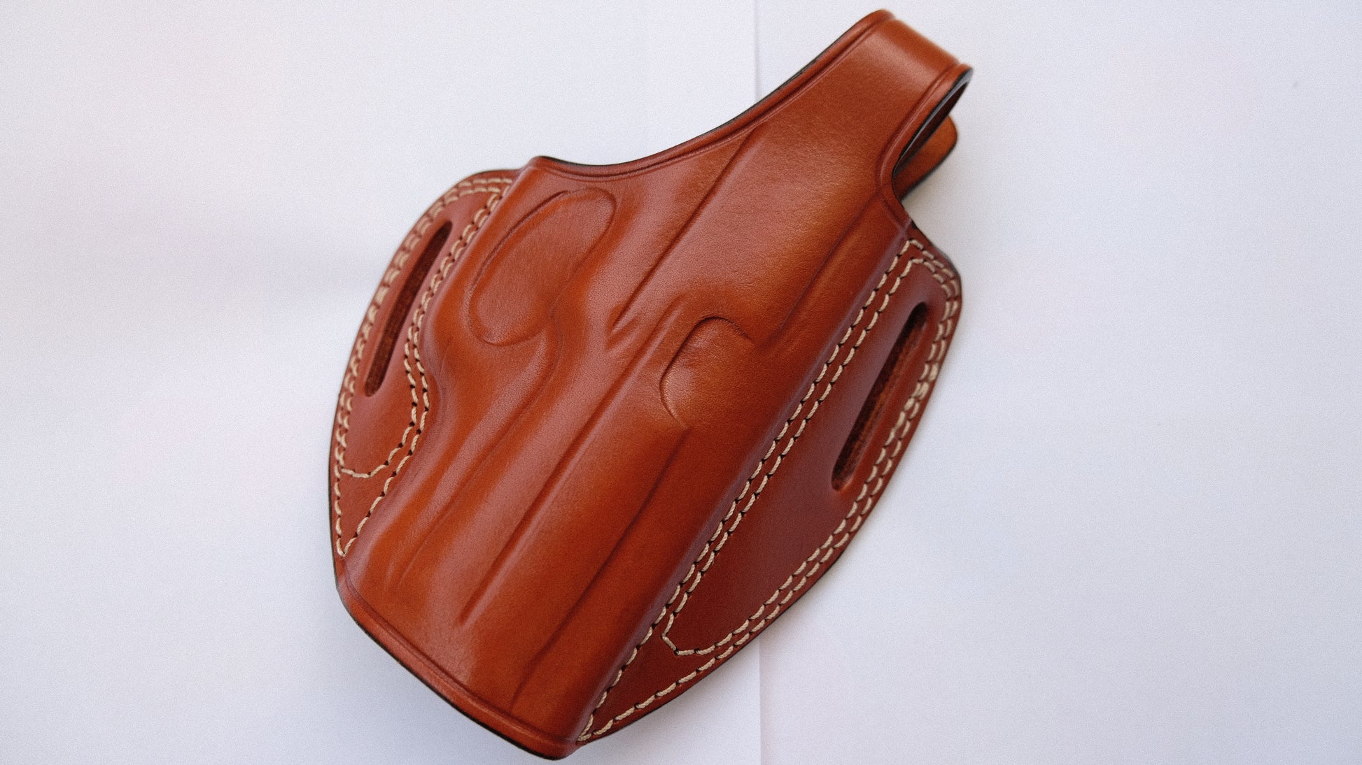 Cal38 Leather Belt owb Holster For Heckler and Koch P30 9 mm