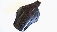 Load image into Gallery viewer, Cal38 Leather Springfield 1911 Operator 45ACP Leather owb Belt Basket Weave Holster 