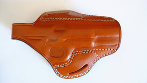 Cal38 Leather Handcrafted Belt owb Holster for Browning Hi-Power