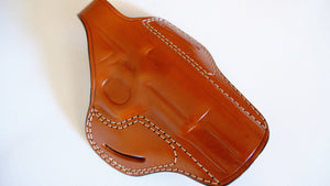 Cal38 Leather Handcrafted Belt owb Holster for Browning Hi-Power