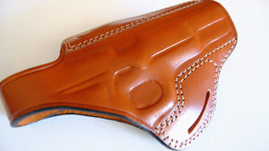 Cal38 Leather Handcrafted Belt owb Holster for Browning Hi-Power