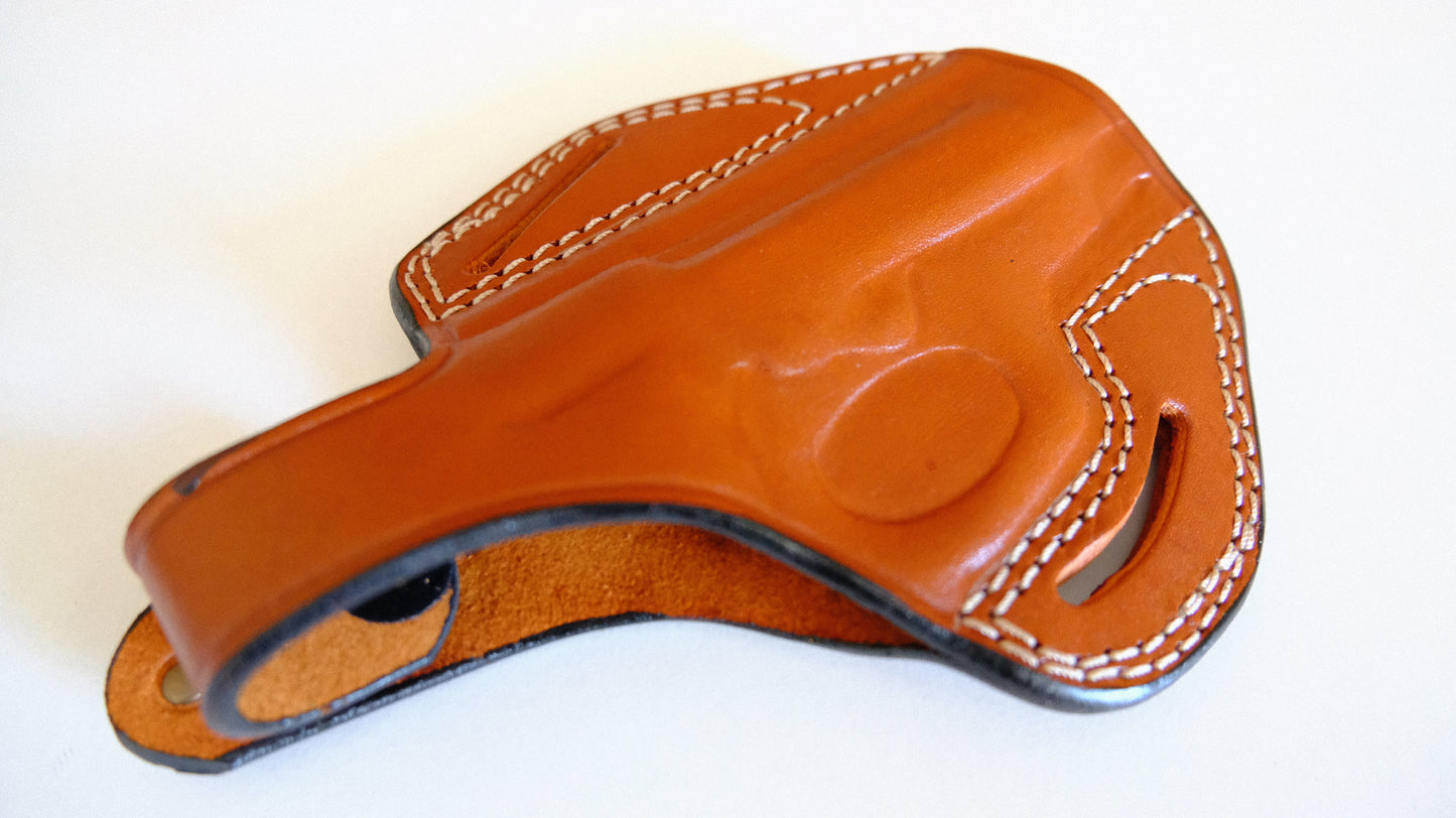 Cal38 Leather Handcrafted Belt Holster For Beretta Model 84 