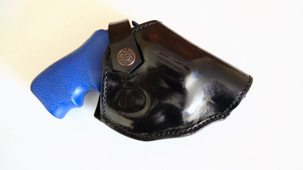  Cal38 Leather Belt Two Position Holster For Ruger LCRx 38 Special 