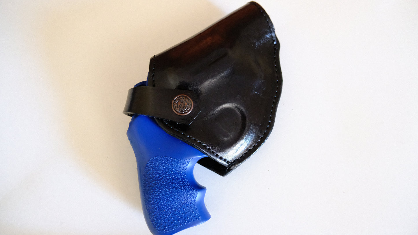  Cal38 Leather Belt Two Position Holster For Ruger LCRx 38 Special 