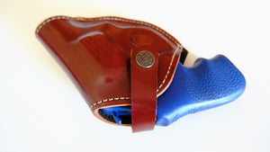  Cal38 Leather Belt Two Position Holster For Ruger LCRx 38 Special 