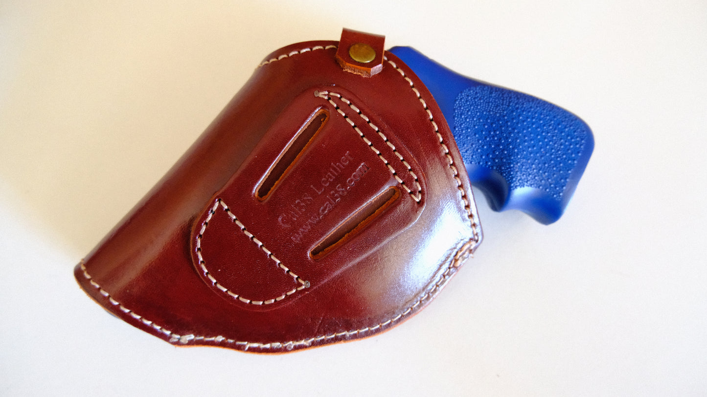  Cal38 Leather Belt Two Position Holster For Ruger LCRx 38 Special 
