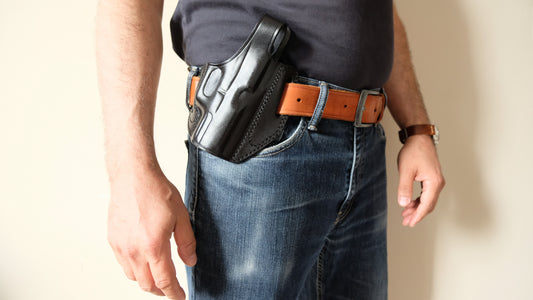 Cal38 Leather OWB Holster For I GLOCK 30