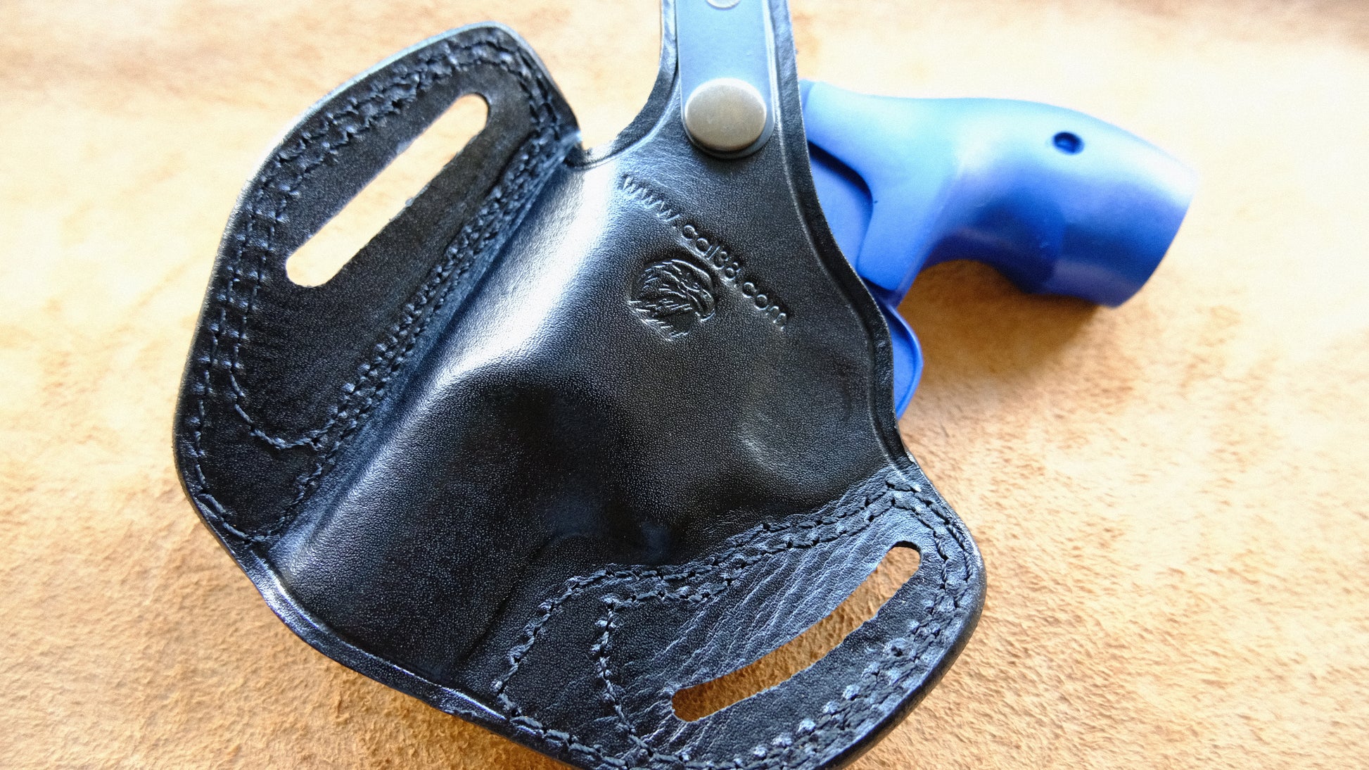 Cal38 Leather Basket Weave Belt owb Holster For Smith and Wesson J Frame 38 Special