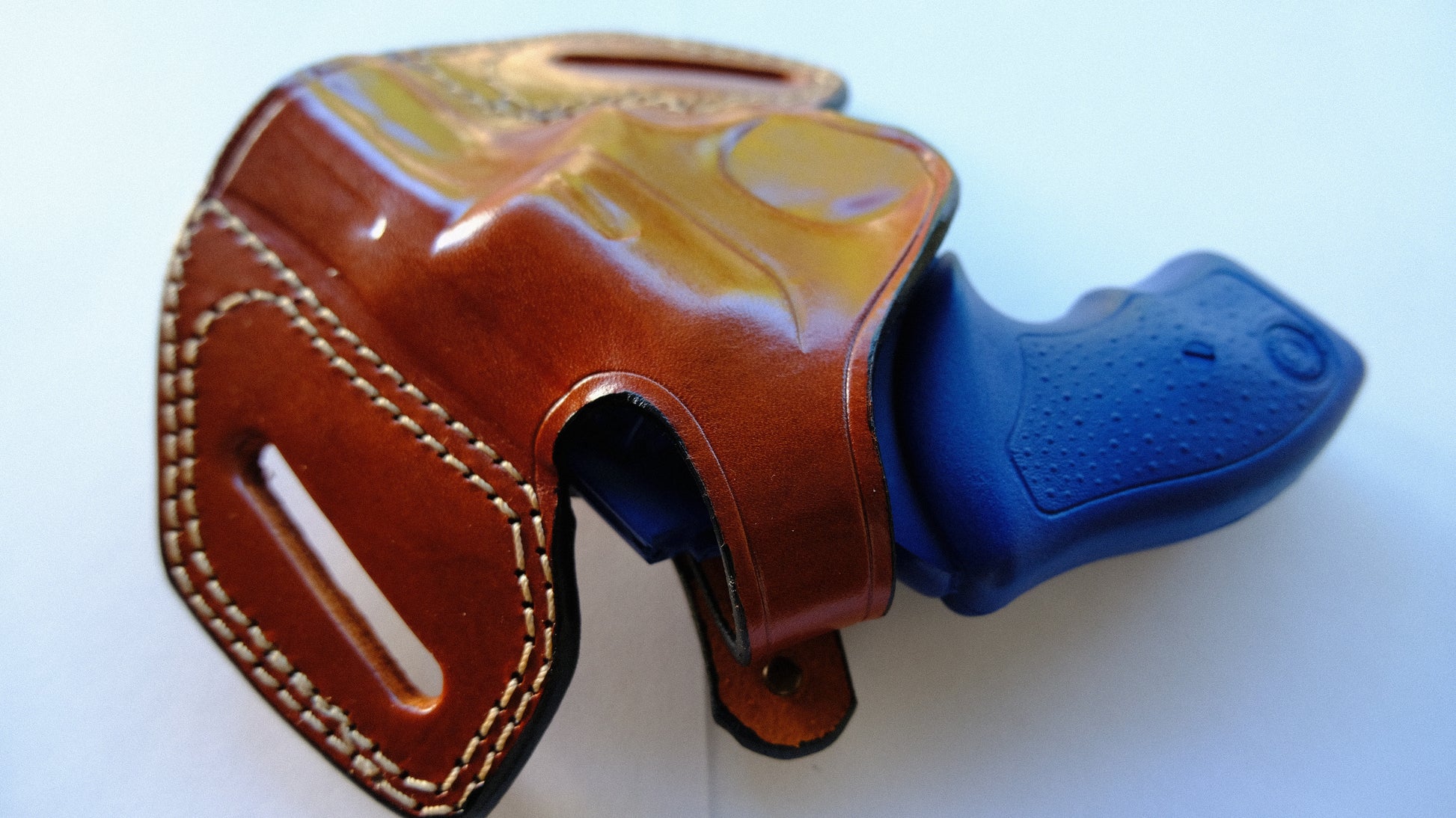 Cal38 Leather owb Holster For Taurus Model 85 .38 Special Ultra-Lite