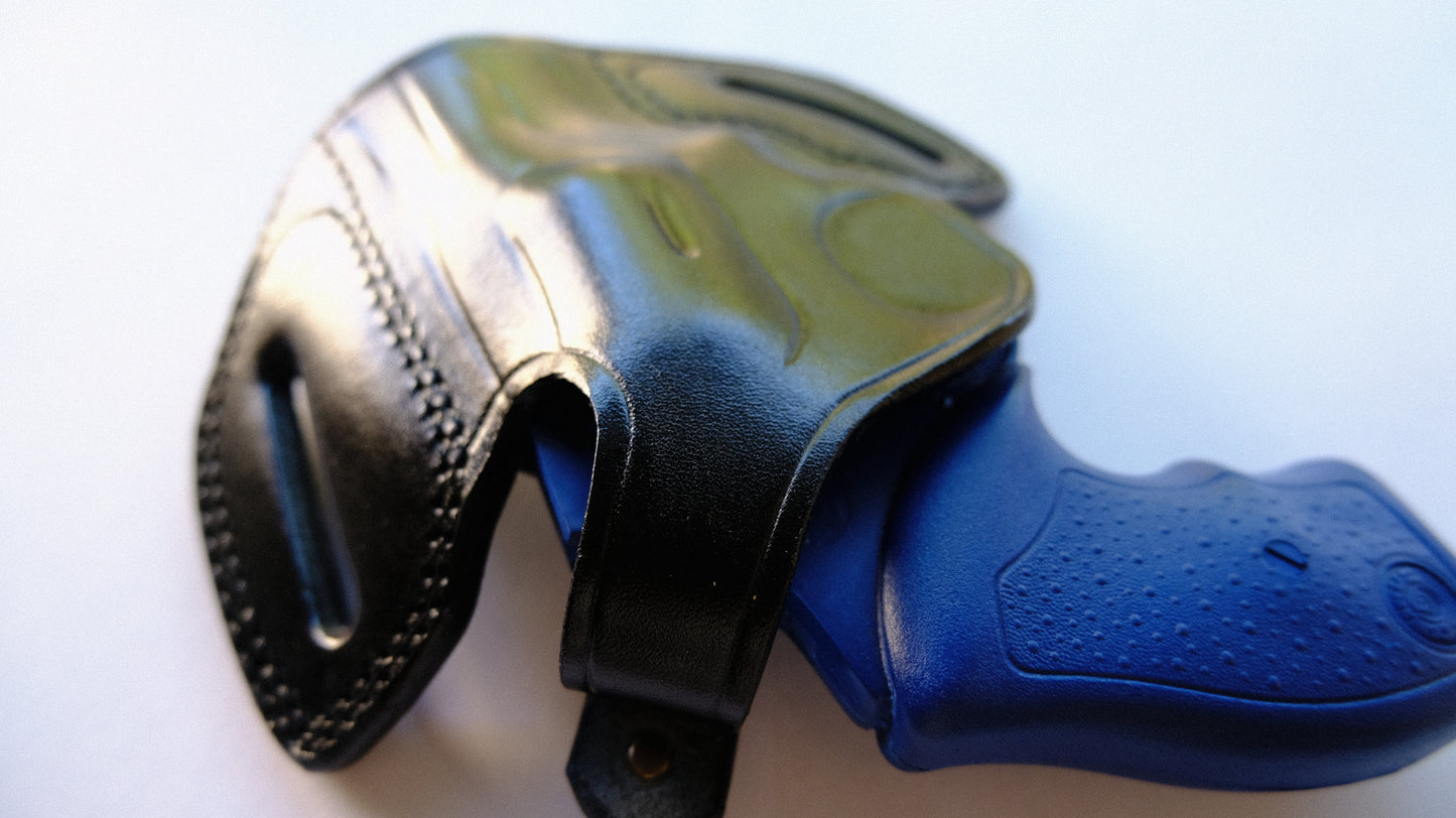 Cal38 Leather owb Holster For Taurus Model 85 .38 Special Ultra-Lite