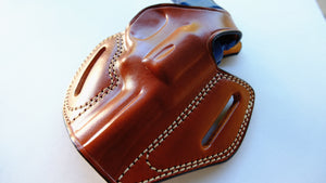  Cal38 Leather owb Belt Holster For Ruger SP101 357 Magnum 3 inch Barrel 