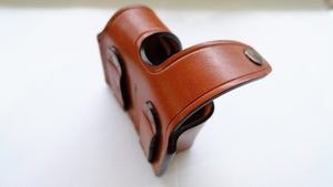 Cal38 Leather Speed Loader Double Leather Belt Pouch