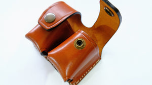 Cal38 Leather Speed Loader Double Leather Belt Pouch