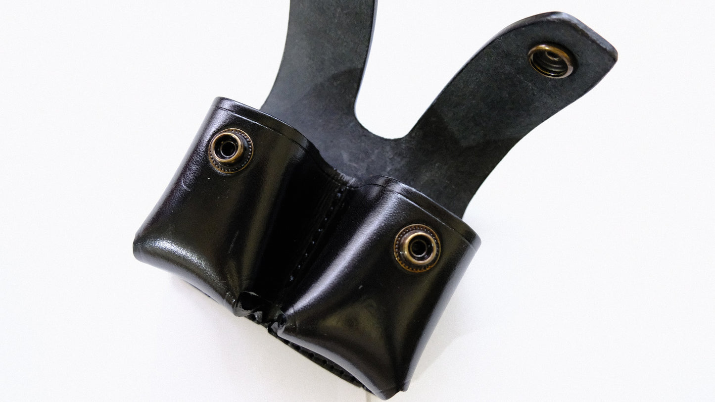 Cal38 Leather Speed Loader Double Leather Belt Pouch