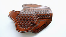 Load image into Gallery viewer, Cal38 Leather owb belt Basket Weave Holster for Colt Detective Special 3 Inch