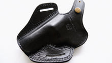 Load image into Gallery viewer, Cal38 Leather owb belt Basket Weave Holster for Colt Detective Special 3 Inch