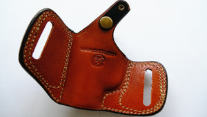  cal38 Handcrafted Leather owb Belt Holster for Colt 1908 Vest Pocket Colt Junior 25 ACP/6.35