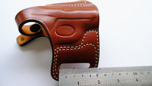  cal38 Handcrafted Leather owb Belt Holster for Colt 1908 Vest Pocket Colt Junior 25 ACP/6.35