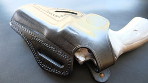 Cal38 Leather BELT Holster For Ruger GP100 357 Magnum 4 inch barrel 