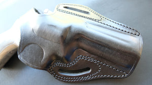 Cal38 Leather BELT Holster For Ruger GP100 357 Magnum 4 inch barrel 