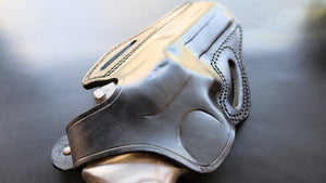 Cal38 Leather BELT Holster For Ruger GP100 357 Magnum 4 inch barrel 