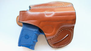  Cal38 Leather Belt OWB Holster For Smith & Wesson M&P 380 Bodygaurd