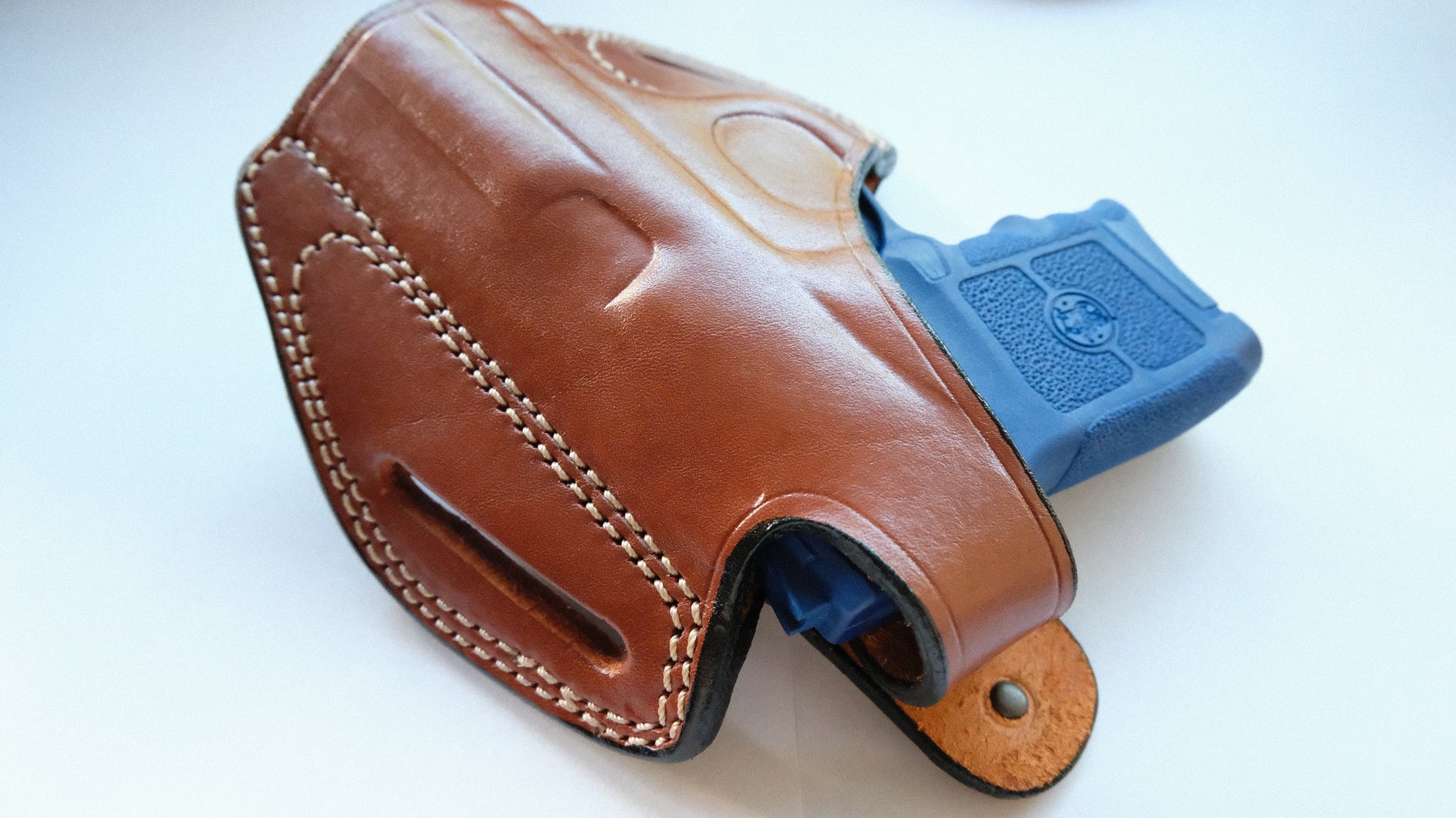  Cal38 Leather Belt OWB Holster For Smith & Wesson M&P 380 Bodygaurd