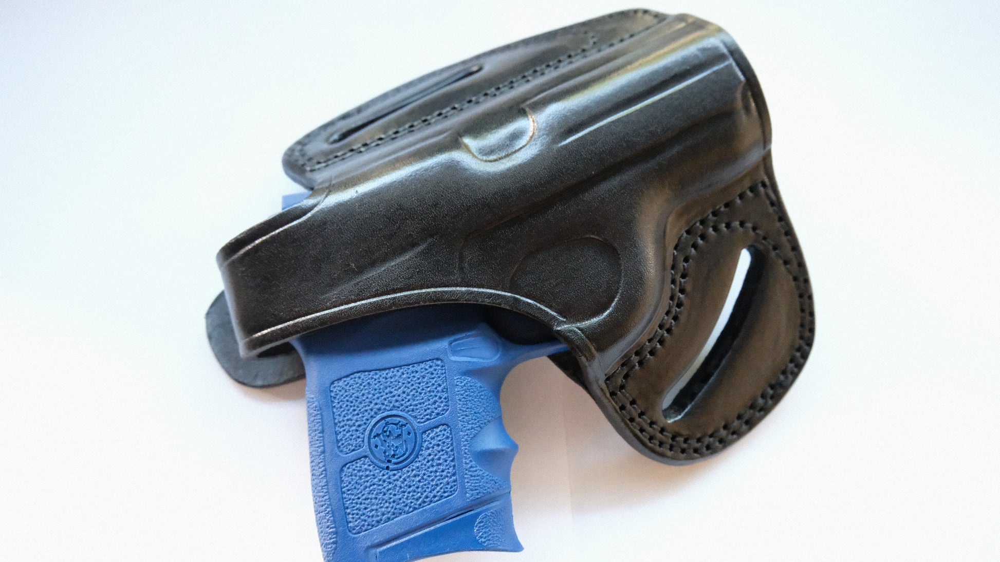  Cal38 Leather Belt OWB Holster For Smith & Wesson M&P 380 Bodygaurd