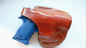 Cal38 Leather Belt OWB Holster For CZ 2075 Rami