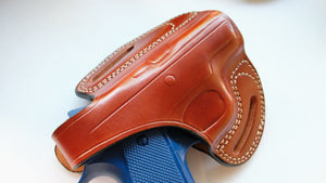 Cal38 Leather Belt OWB Holster For CZ 2075 Rami